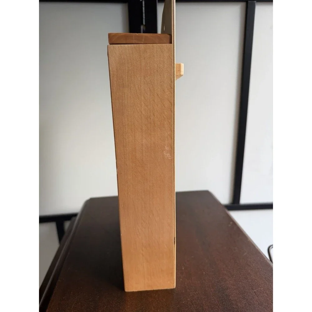 Italian Hanging Wooden Box Grater With Pull Out Drawer
